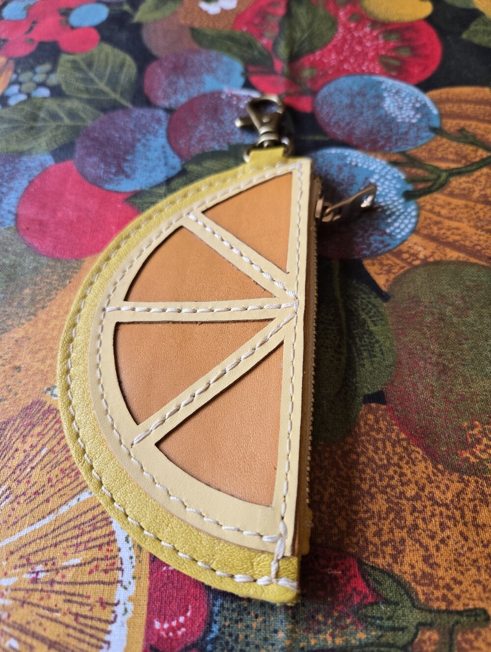 🍋 Portland Leather Goods Lemon Leather Pouch/Keychain